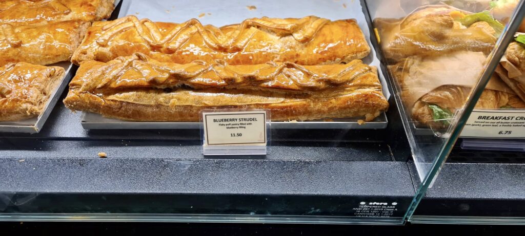 Blueberry Strudel At Breka Bakery Cafe Vancouver