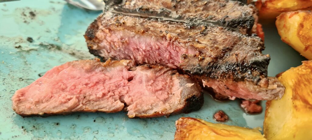 Cooked NY Striploin Steak