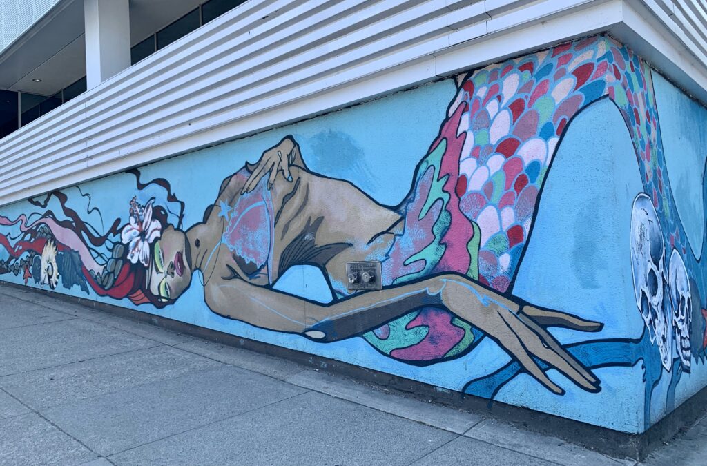 Lady Mermaids Street Art Vancouver