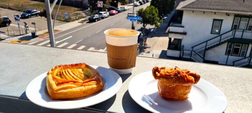 Apple Danish and Kouign Amann Pastry from Little Italy Mercato Farmers Market San Diego