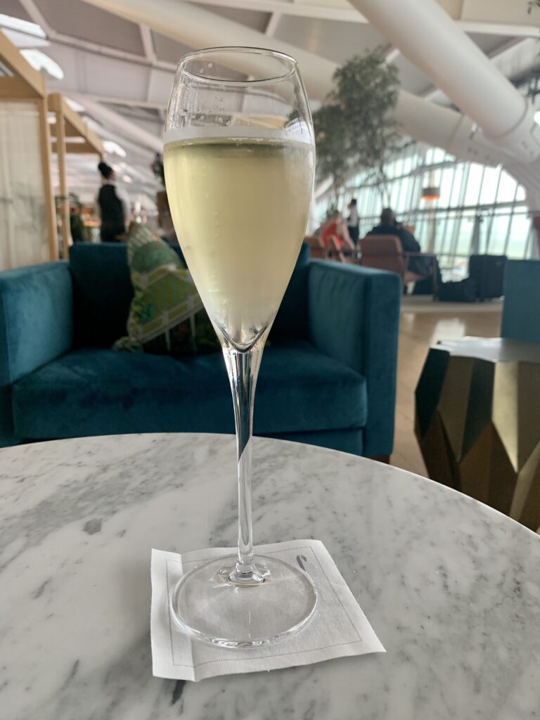 British Airways Concorde Lounge Laurent Perrier Grande Siecle nv champagne