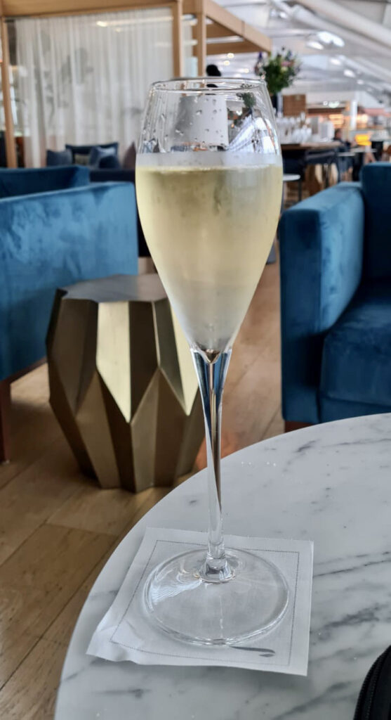 British Airways Concorde Lounge Laurent Perrier Grande Siecle nv champagne