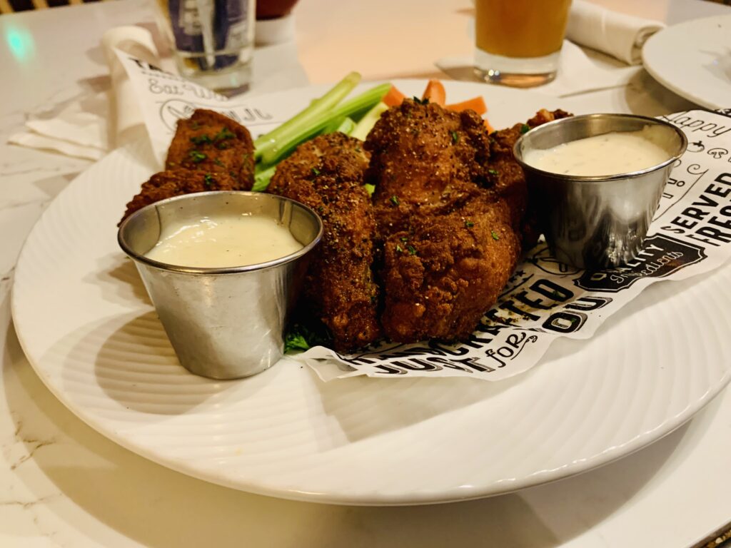 Hilton Los Angeles Airport Lobby Bar Chicken Wings