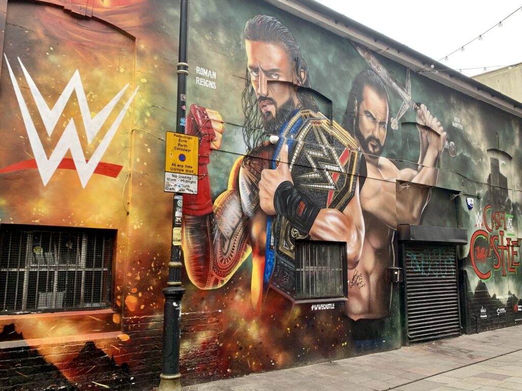 Street Art Womanby Street, Cardiff