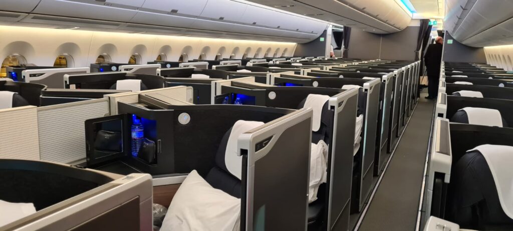 British Airways Business Class Flight San Diego to London