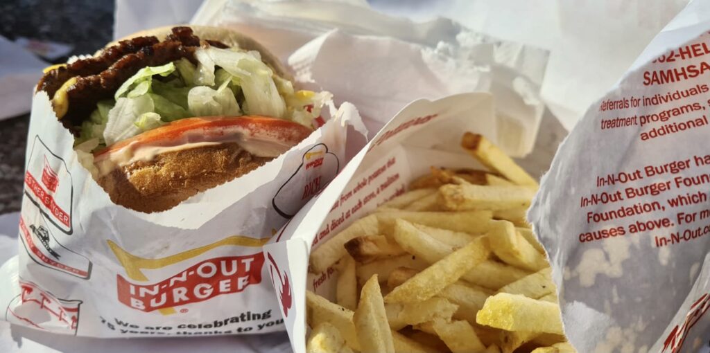 In and Out Burger Los Angeles Airport California