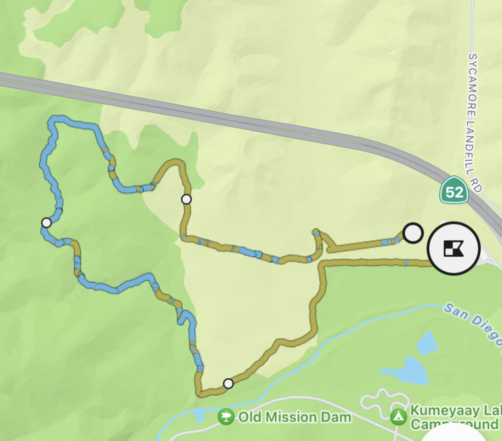 Mission Trails Regional Park Hiking Route San Diego California