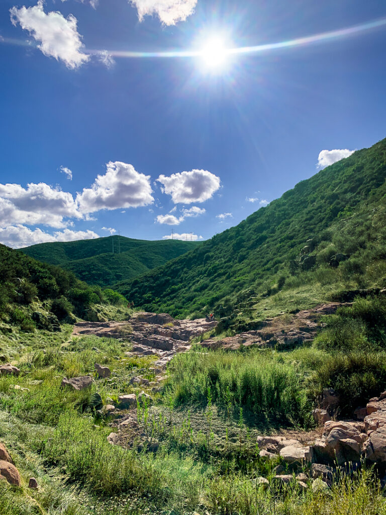 Mission Trails Regional Park Hiking Route, San Diego California