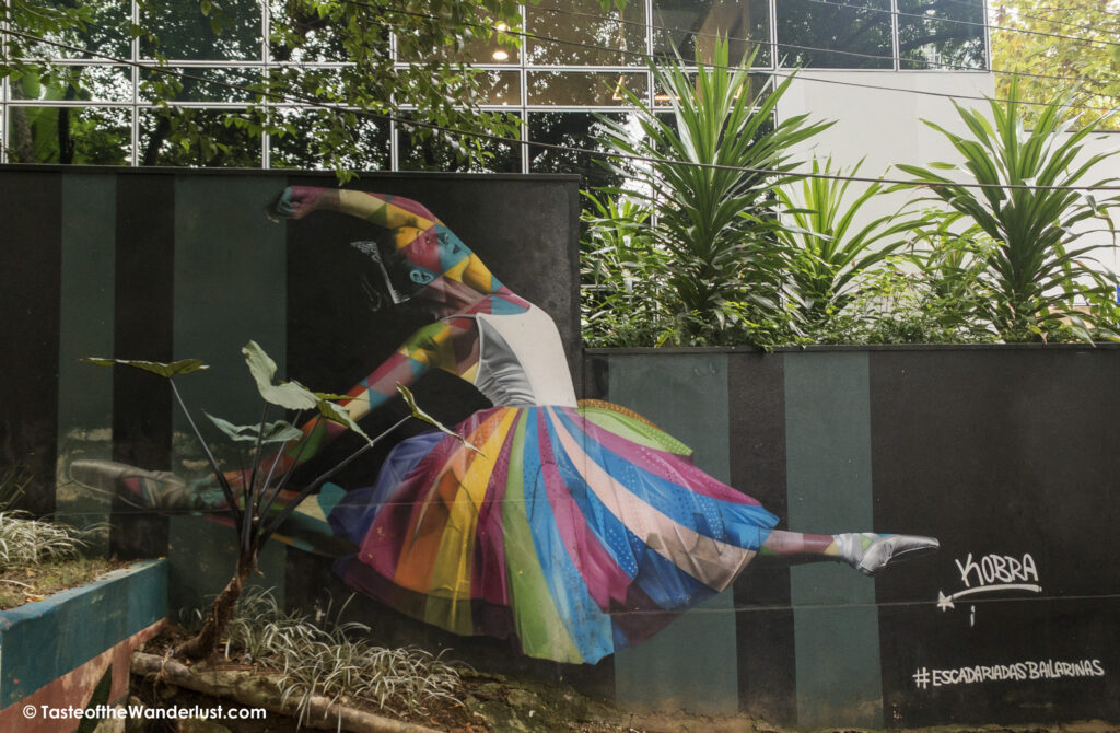 Escadaria Das Bailarinas - Ballerina Staircase by Kobra, Sao Paulo, Brazil