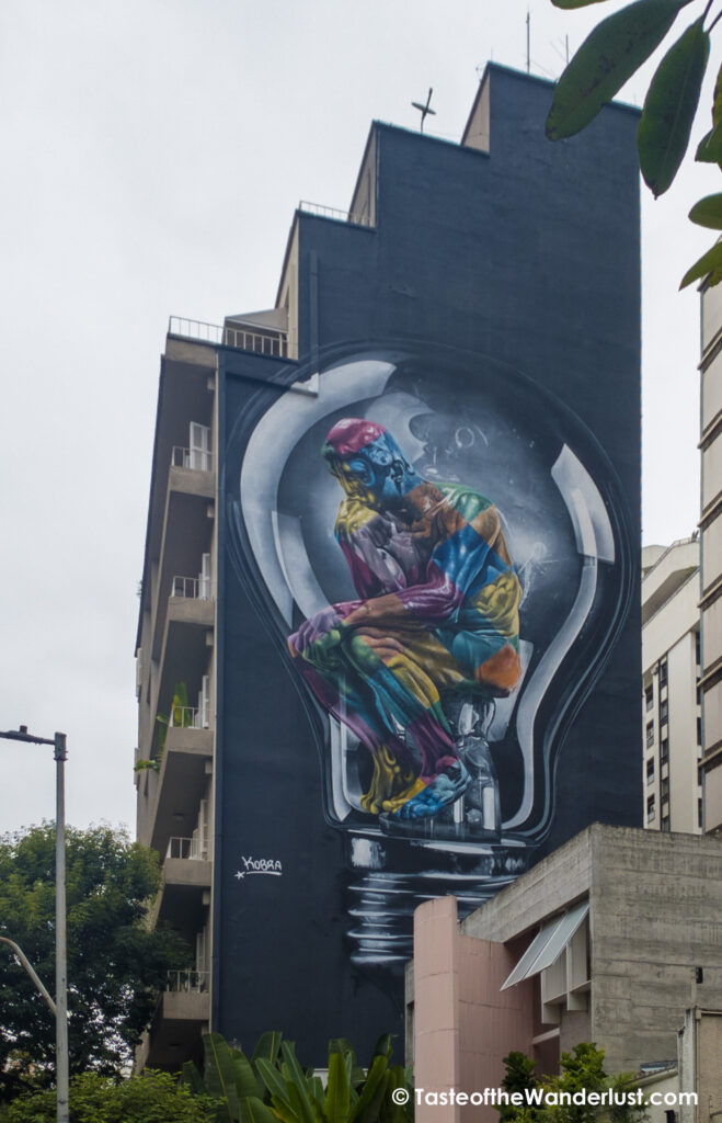 Seja Luz - Whethered Light Street Art by Kobra, Sao Paulo Brazil