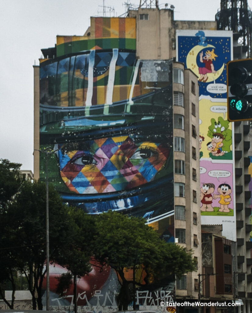 Senna - The Legend of Brazil Street Art by Kobra, Sao Paulo, Brazil