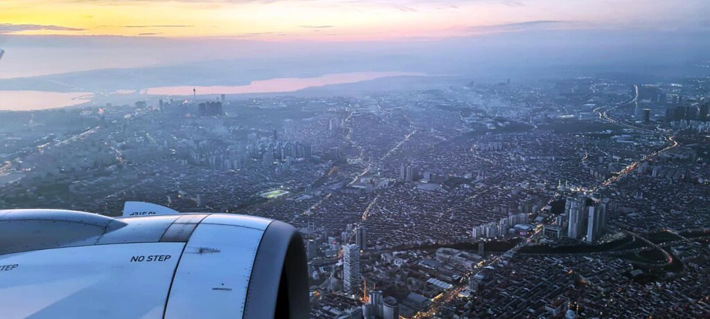 Coming into land in Istanbul
