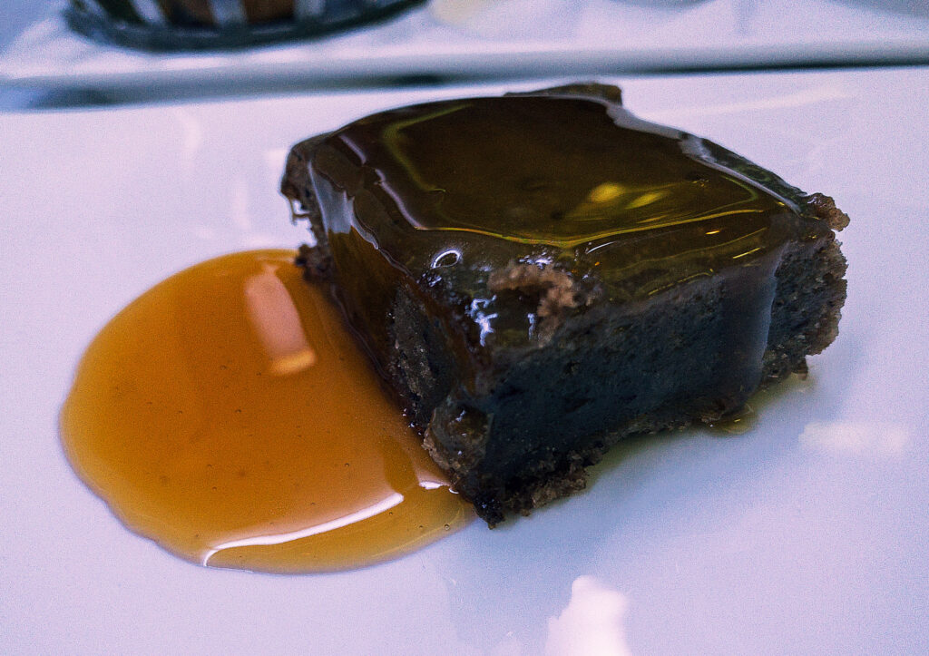 Dessert on British Airways flight Rio de Janeiro to London