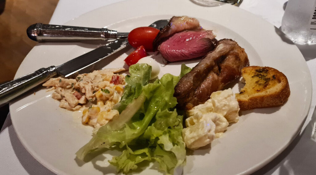 Buffet food from the Salad Bar at Fogo de Chao Rio de Janeiro