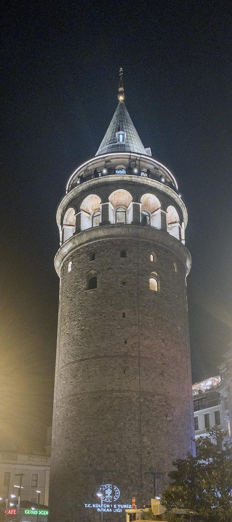 Galata Tower at night Istanbul
