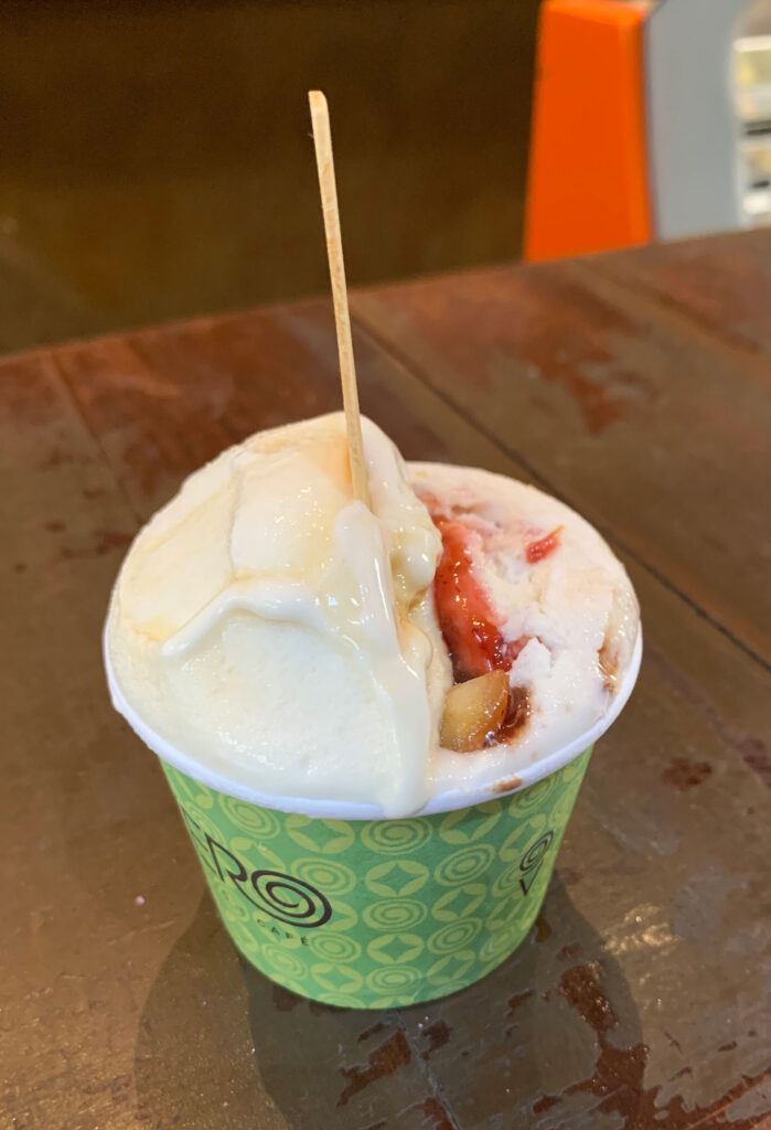 Gelato selection Vero Ipanema Rio de Janeiro Brazil