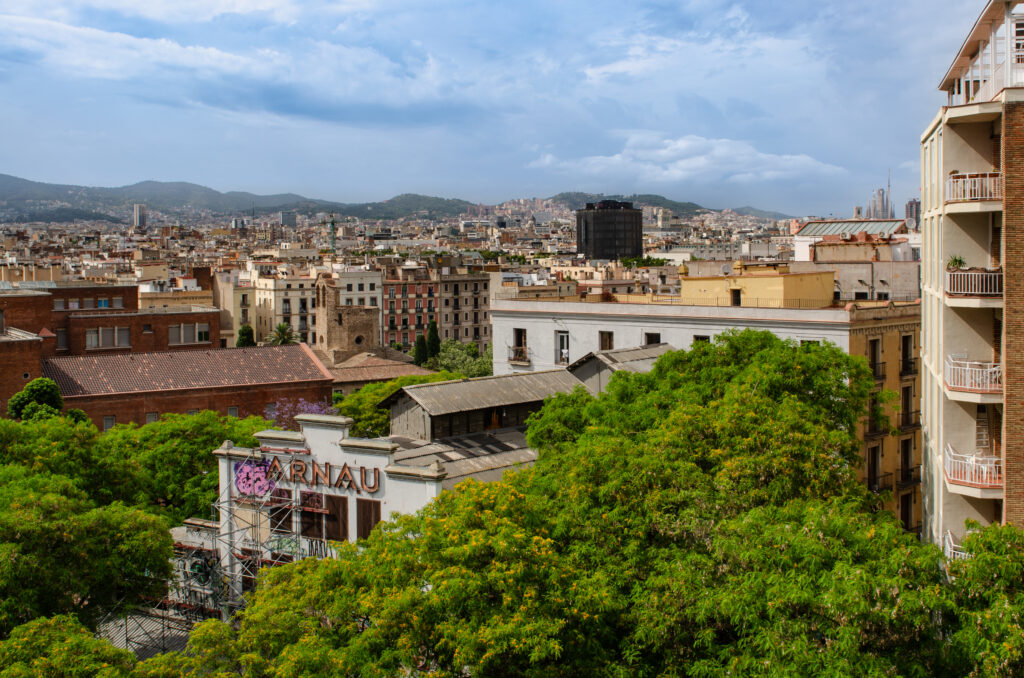 View from Innside Melia Barcelona Apolo Hotel, Spain