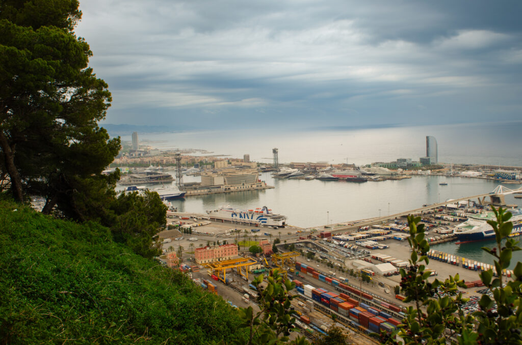 View from Parc Montjuic Barcelona