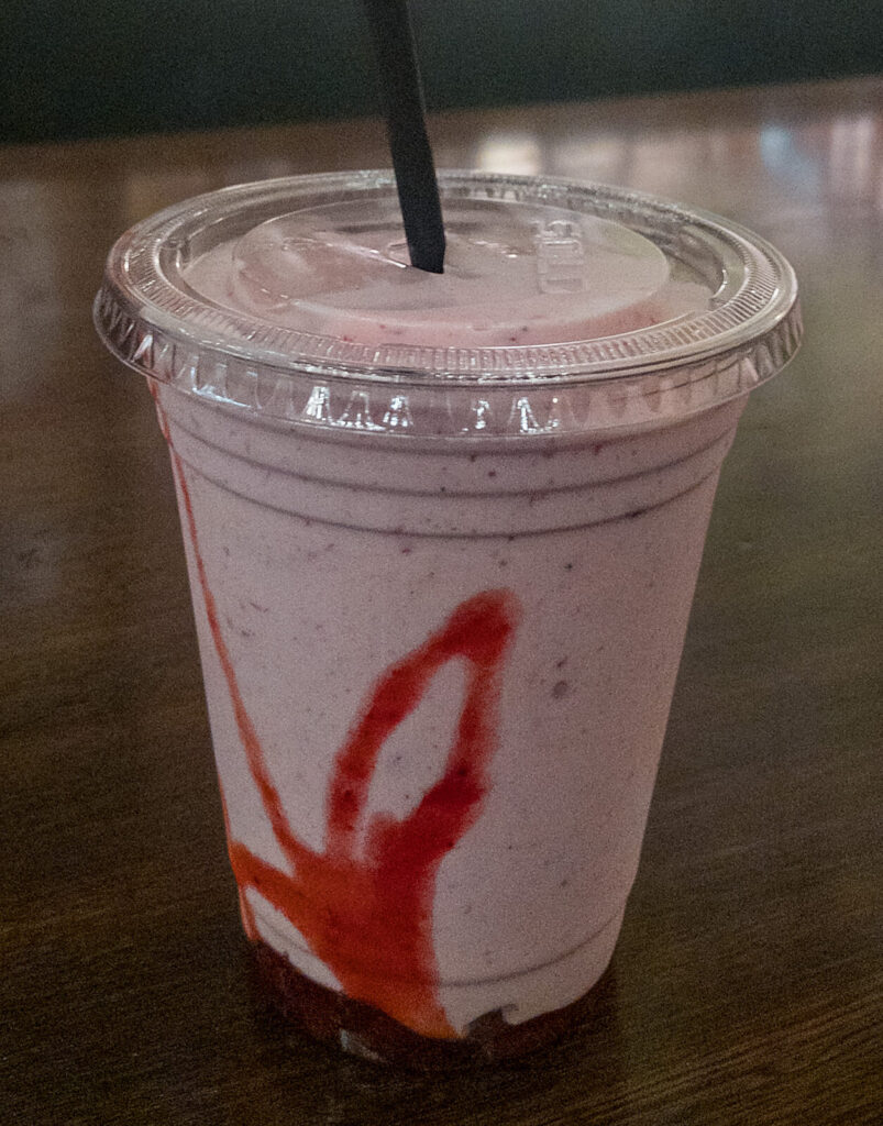 Strawberry Milkshake Burger Joint New York