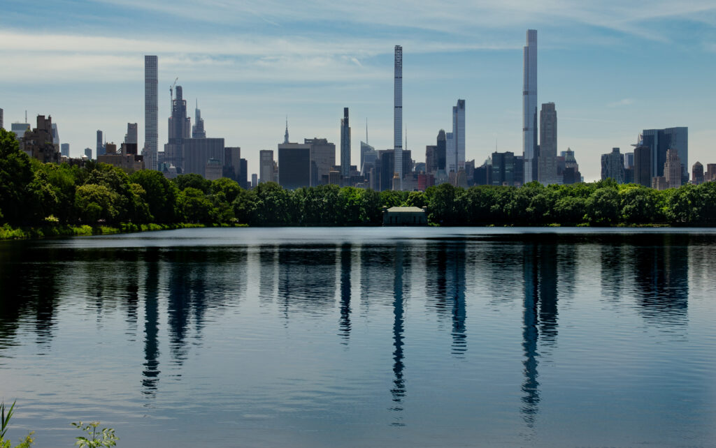 New York from Jackie Onassis Reservoir Central Park
