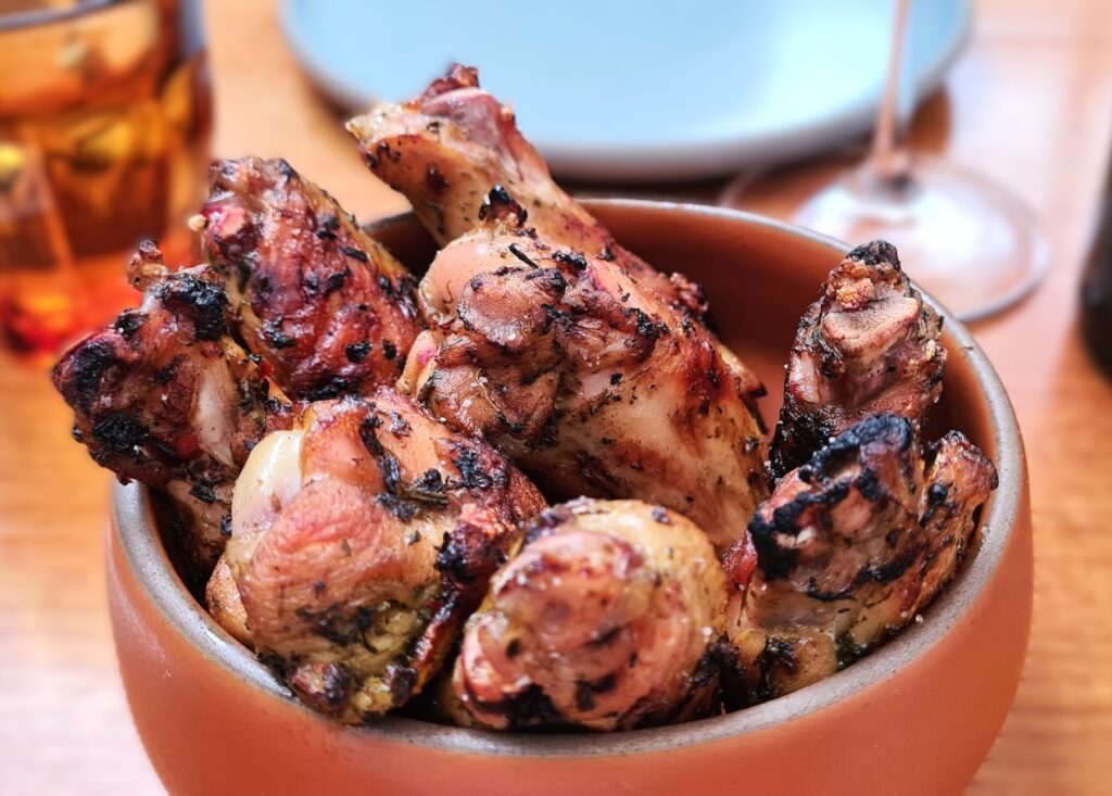 Smokey Grilled Chicken Wing at Charcoal Venice Beach