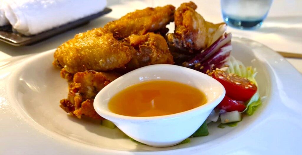 Deep Fried Chicken Wings with Honey Sauce at Orchid Chinese Restaurant Malahide, Dublin