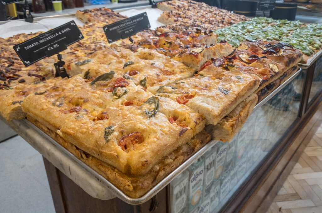 Focaccia Bread at Fallon and Byrne, Dublin