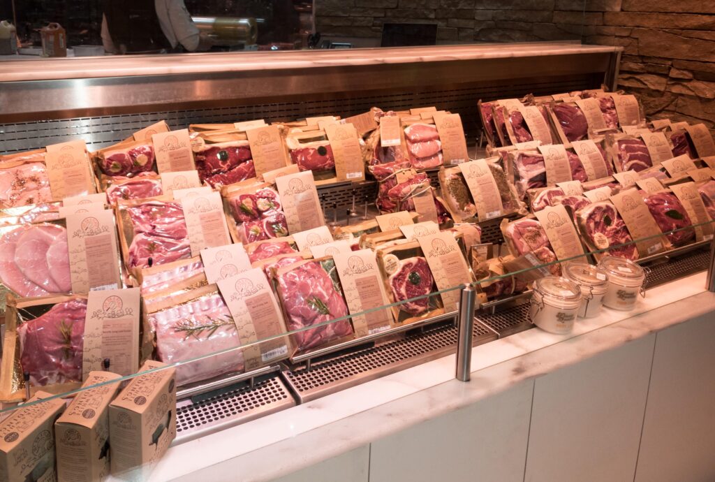 Meat Counter in the Dunnes Store at Rathmines, Dublin