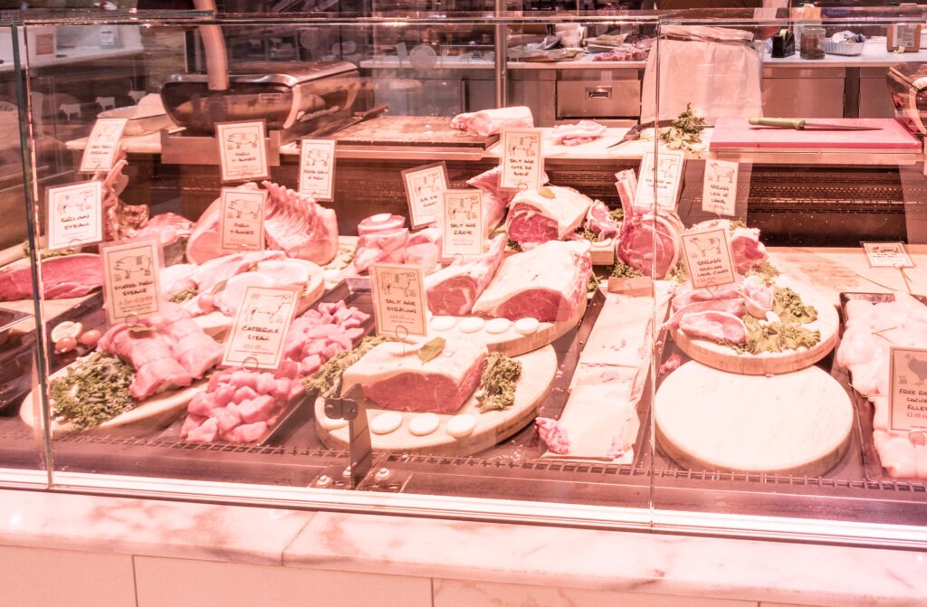 Meat Counter in the Dunnes Store at Rathmines, Dublin