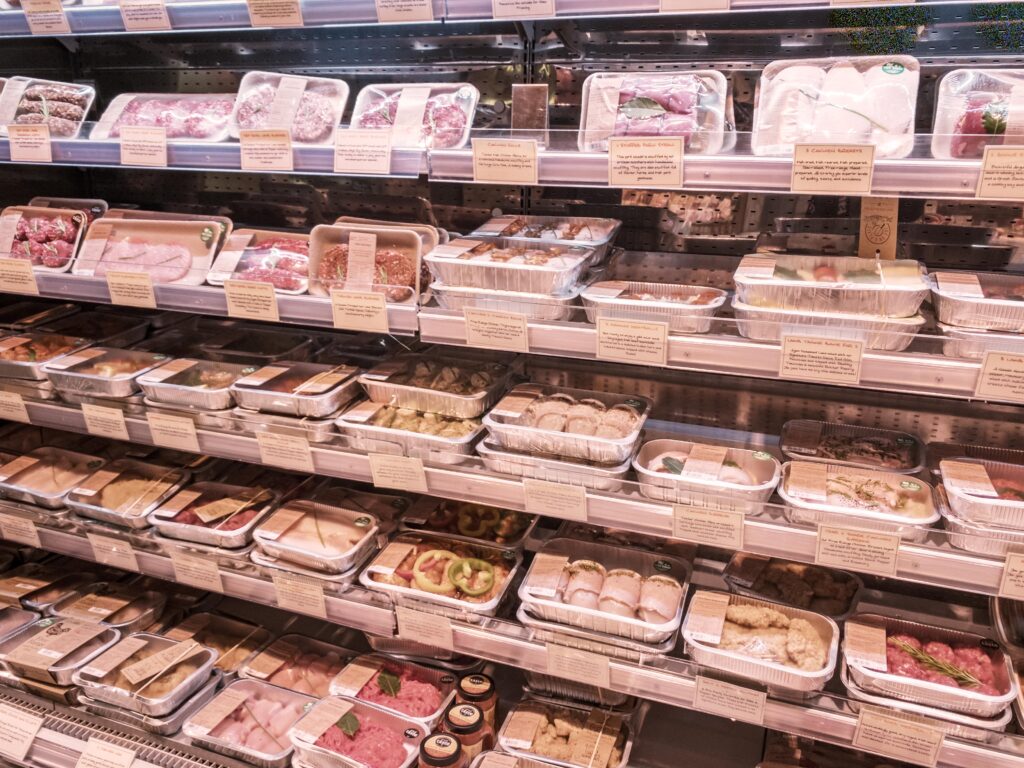 Meat Counter in the Dunnes Store at Rathmines, Dublin