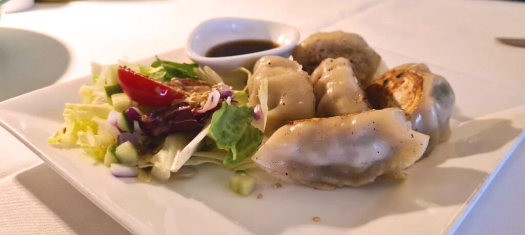 Pork Dumplings at Orchid Chinese Restaurant Malahide, Dublin