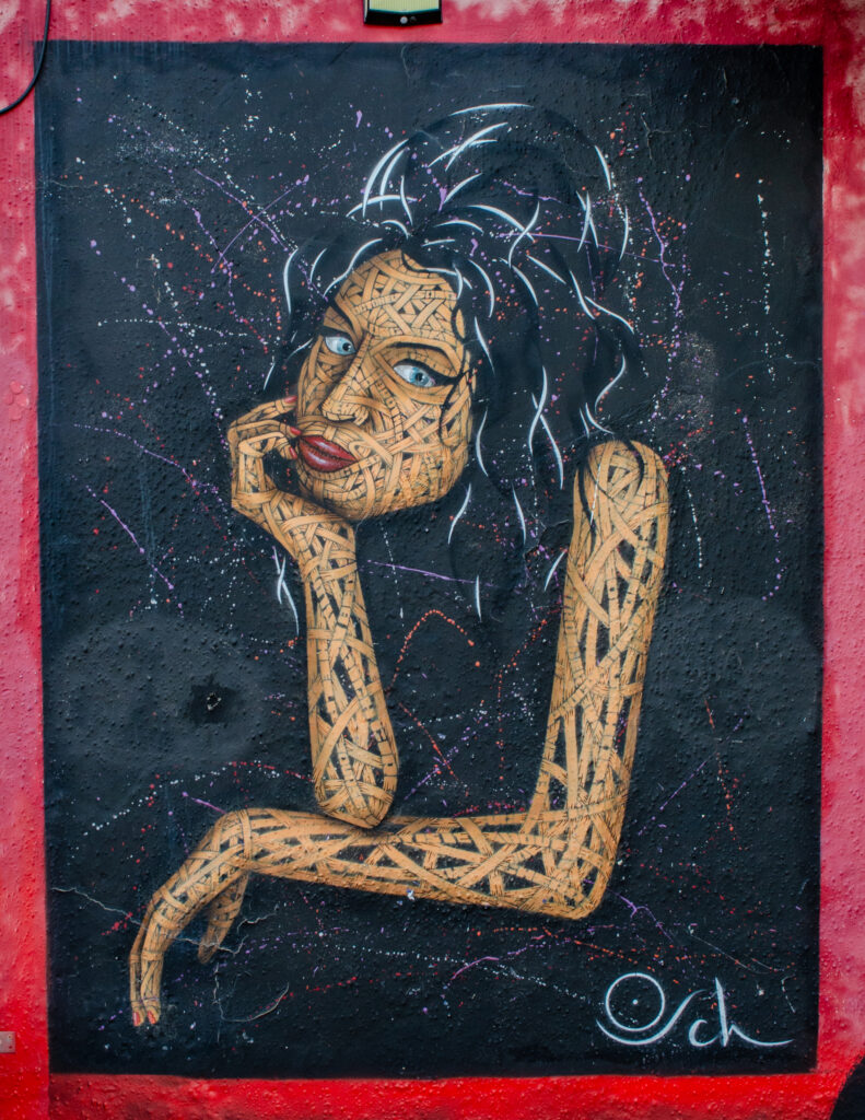 Amy Winehouse Street Art by Otto Schade, Camden Town