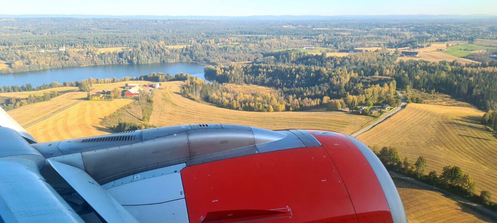 Flight Oslo to Bergen with SAS