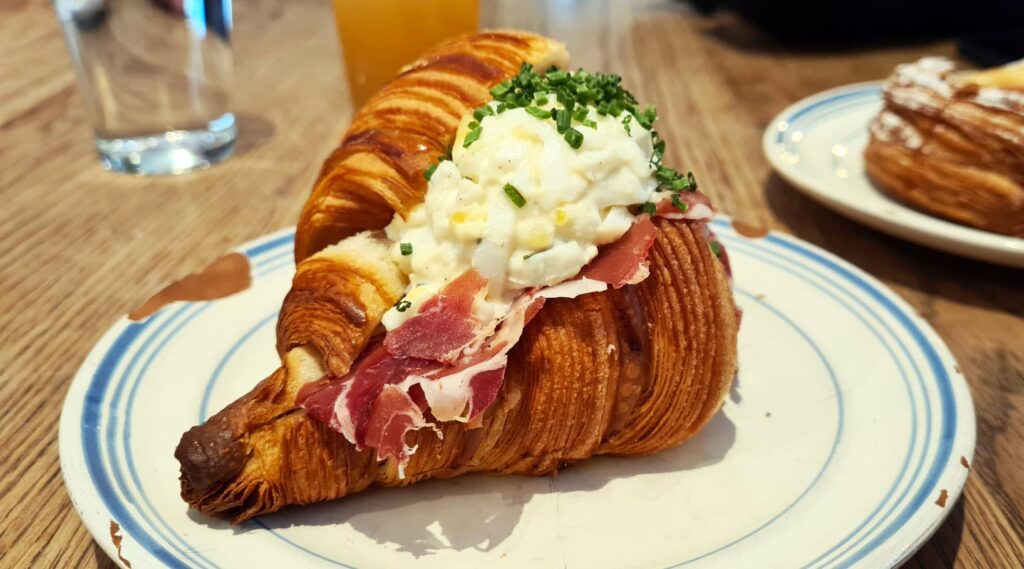 Ham and egg croissant from Cafe Pascal, Stockholm