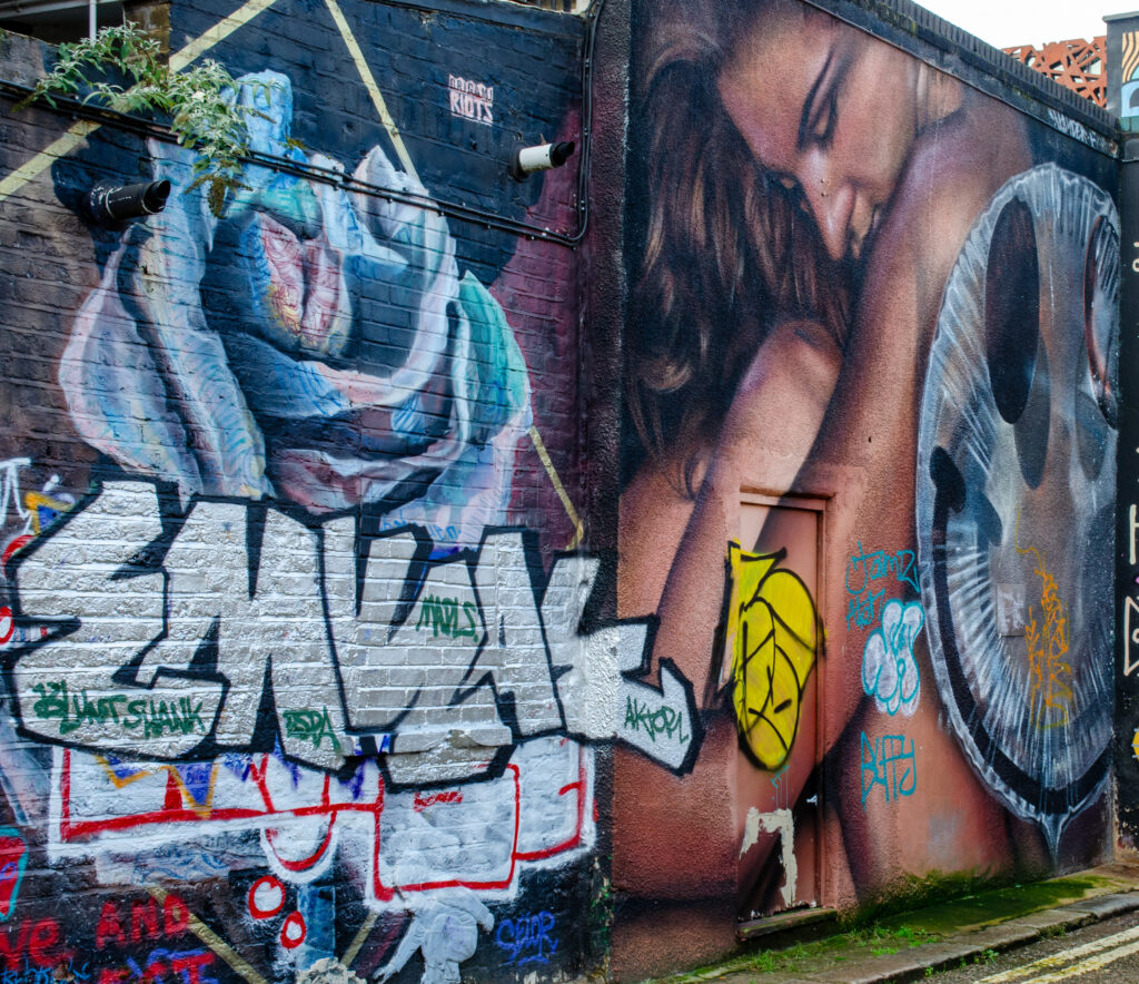 Rose Street Art by Airborne Mark, Camden Town