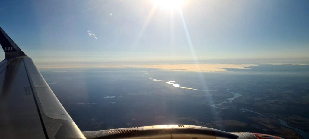 SAS flight from Copenhagen to Oslo