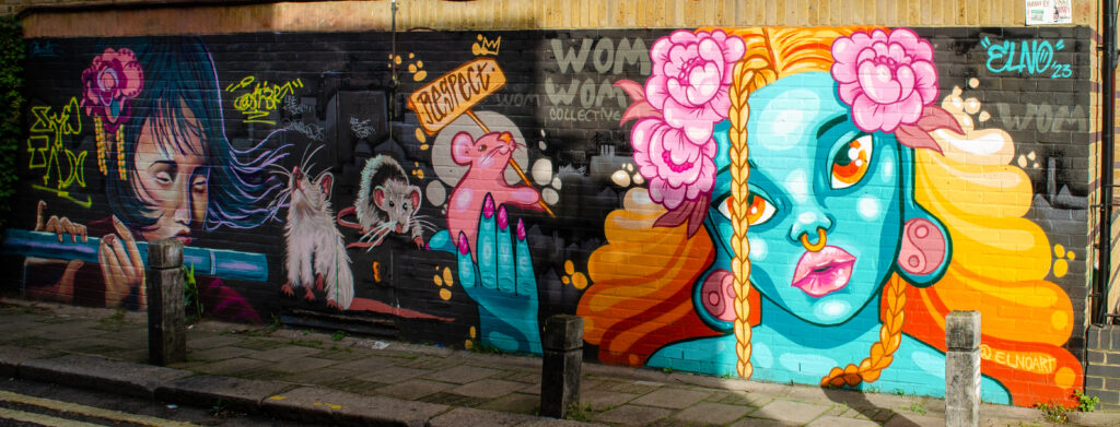 Vibrant Graffiti Mural by ELNO Camden Town