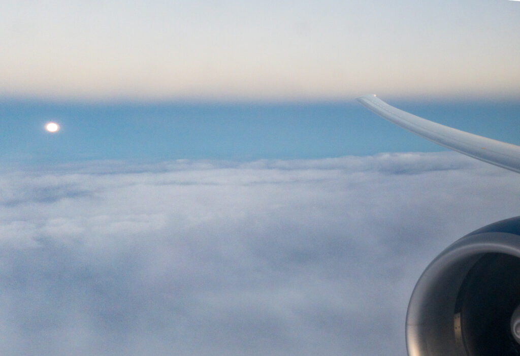 View from the British Airways flight from Sydney to Singapore