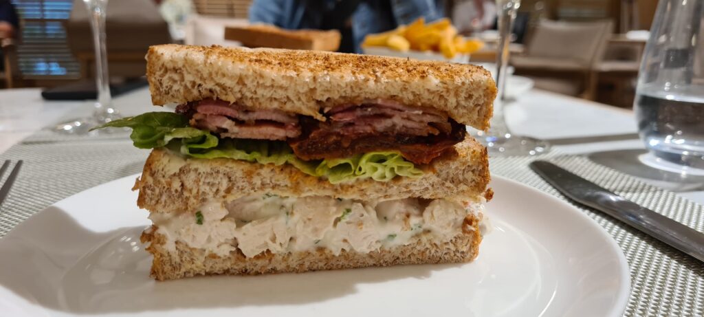 Club Sandwich Qantas First Lounge, Singapore