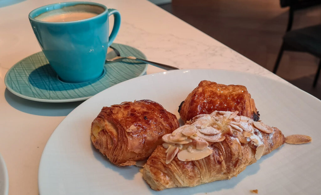 Breakfast pastries in the Hilton Singapore Orchard Executive Lounge