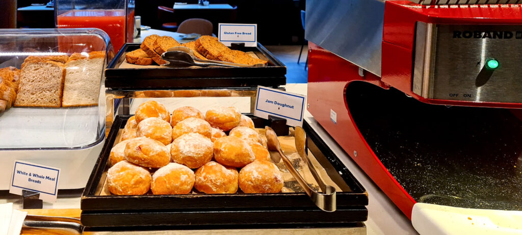 Breakfast pastries in the Hilton Singapore Orchard Executive Lounge