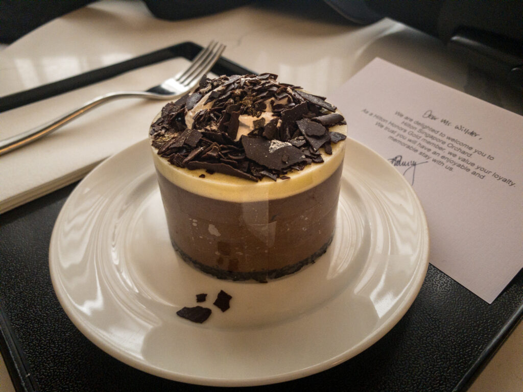 Hilton Singapore Orchard honors Welcome Gift of Cherry Cake