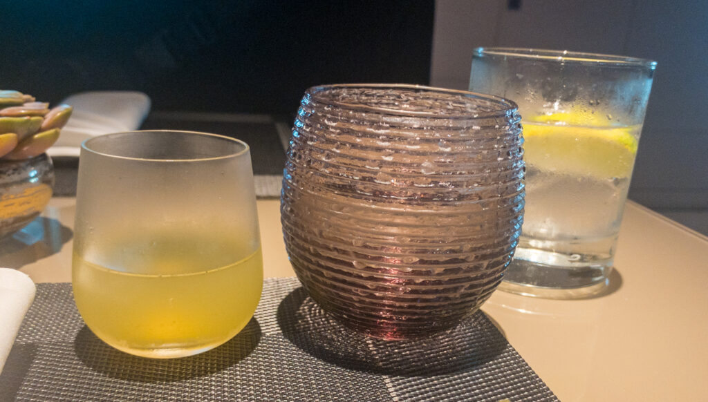 Drinks Qatar Premium Lounge Changi Airport Singapore