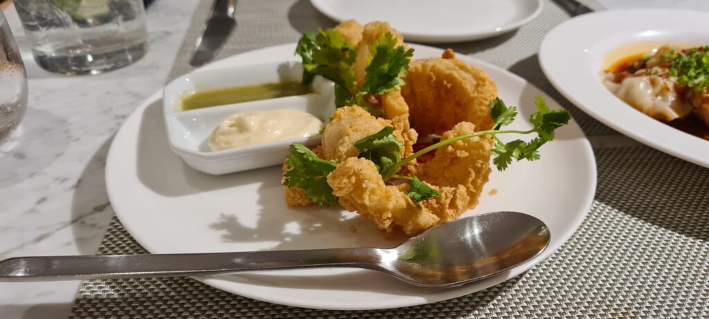 Salt and Pepper Squid Qantas First Lounge, Singapore