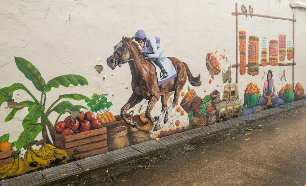 Street art in Little India, Singapore