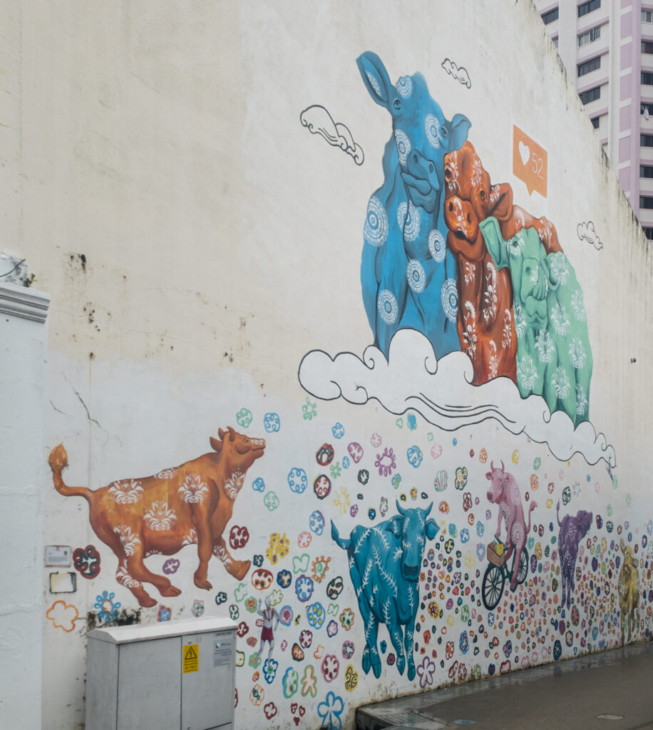Street art in Little India, Singapore