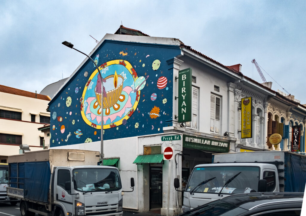 Street art in Little India, Singapore