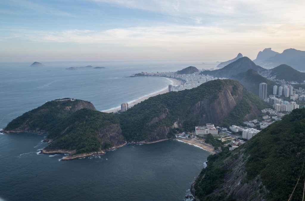 View from Sugar Loaf Mountain Rio de Janeiro Brazil