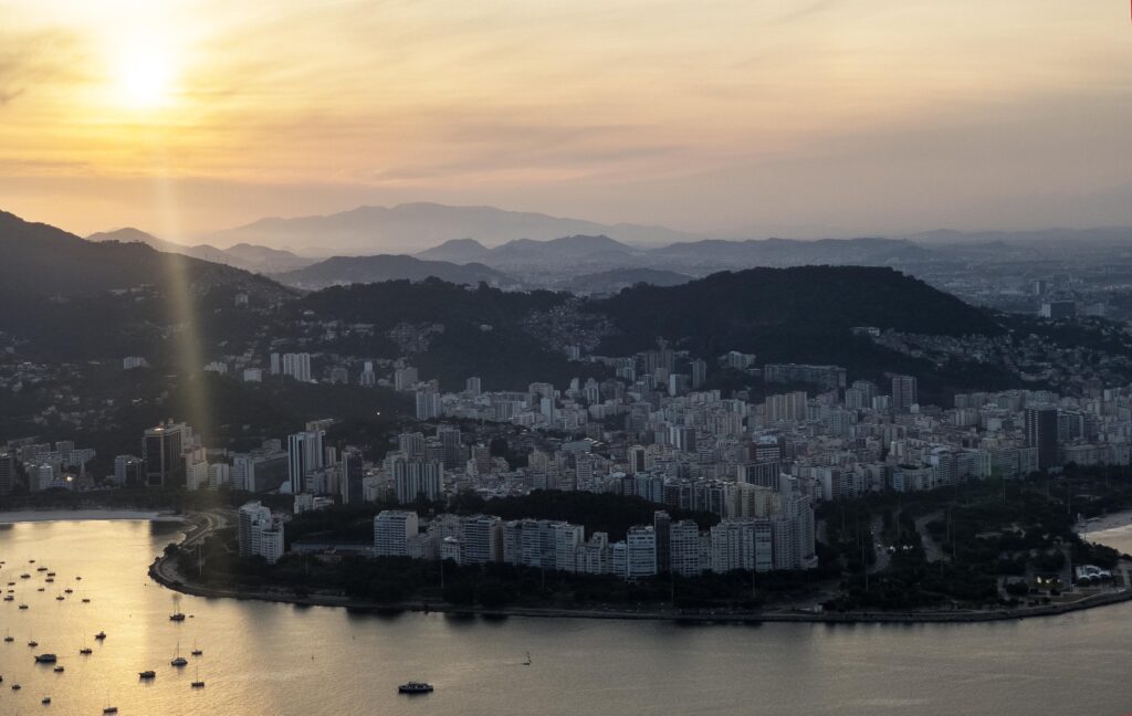 View from Sugar Loaf Mountain Rio de Janeiro Brazil