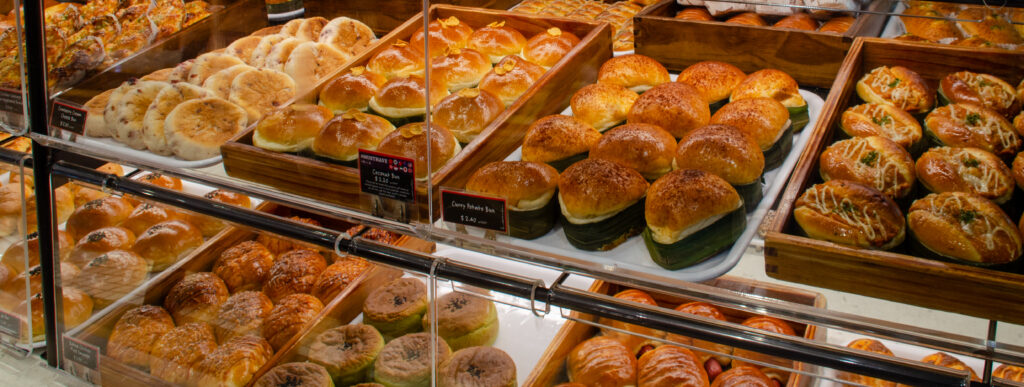 Pastries at a bakery in The Jewel, Singapore